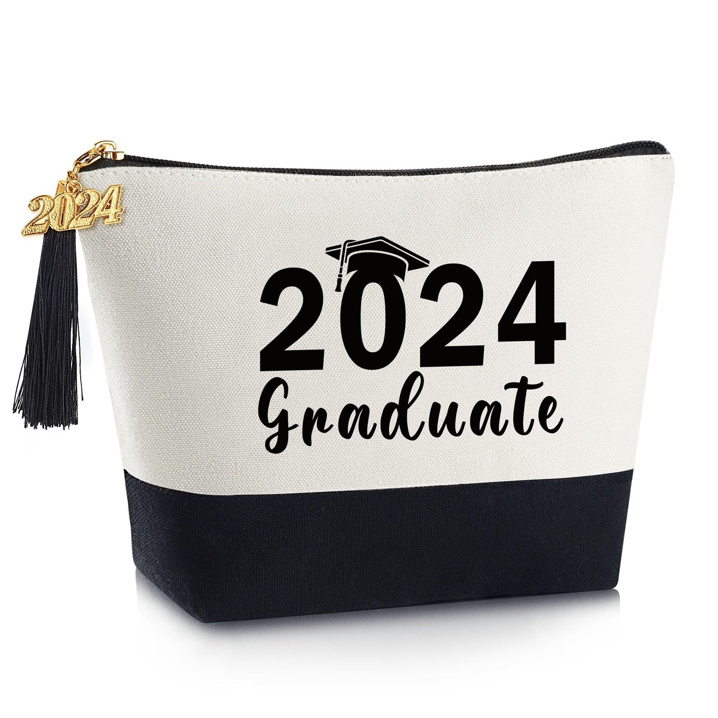 YOOLIFE 2024 Graduate Gifts for Her, Graduation Gifts Travel Cute Makeup Bag Large Make Up Bag Cosmetic Bags Graduation Gifts for Women Class of 2024 Gifts for Her Friend Girlfriend Teacher Daughter