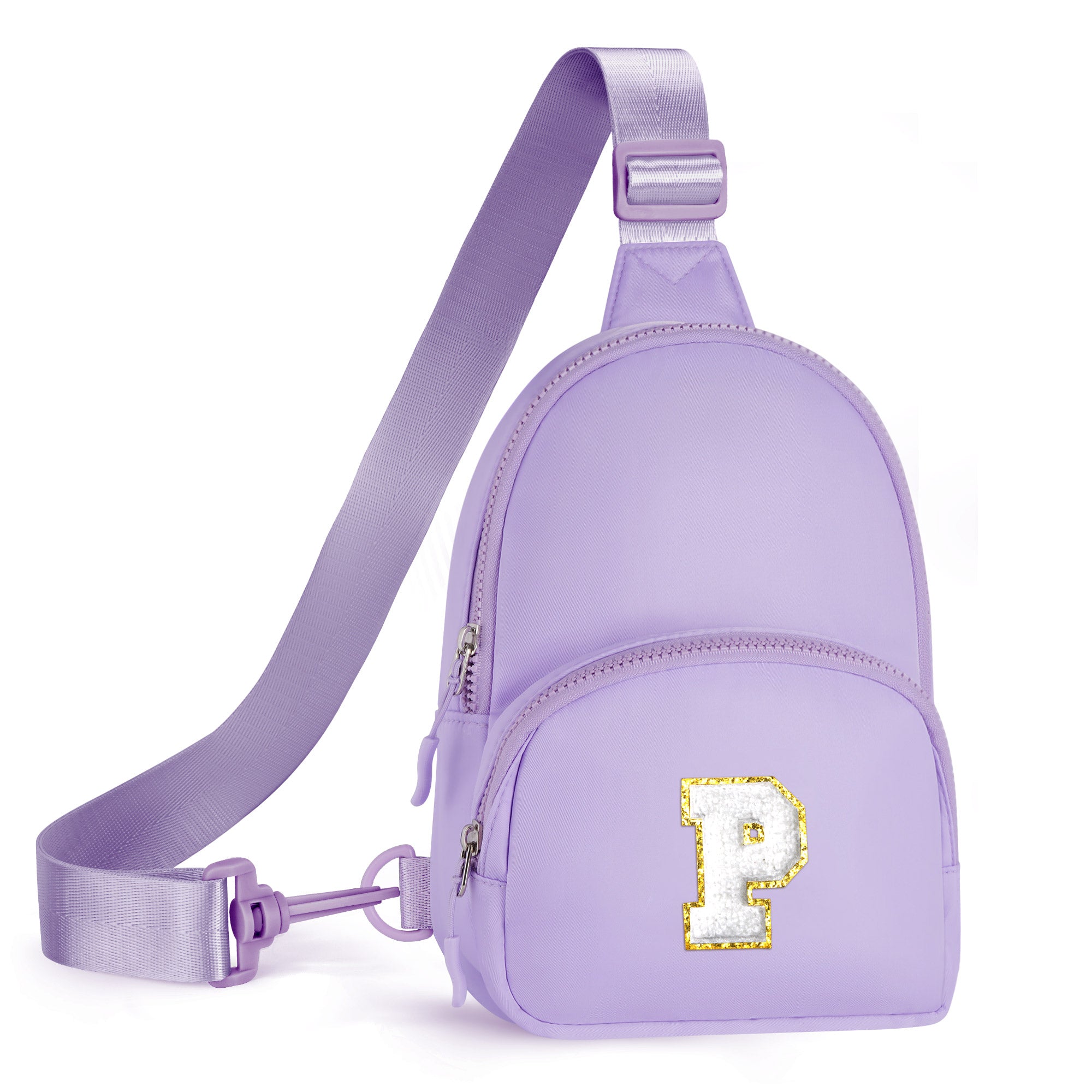 YOOLIFE Sling Bag for Girls - Birthday Gifts for 9 10 11 12 13 Year Old Girl, Birthday Gifts for Girl Daughter Sister, Initial Cross Bags for Girls Women Sling Belt Bag Purse(Pink A)