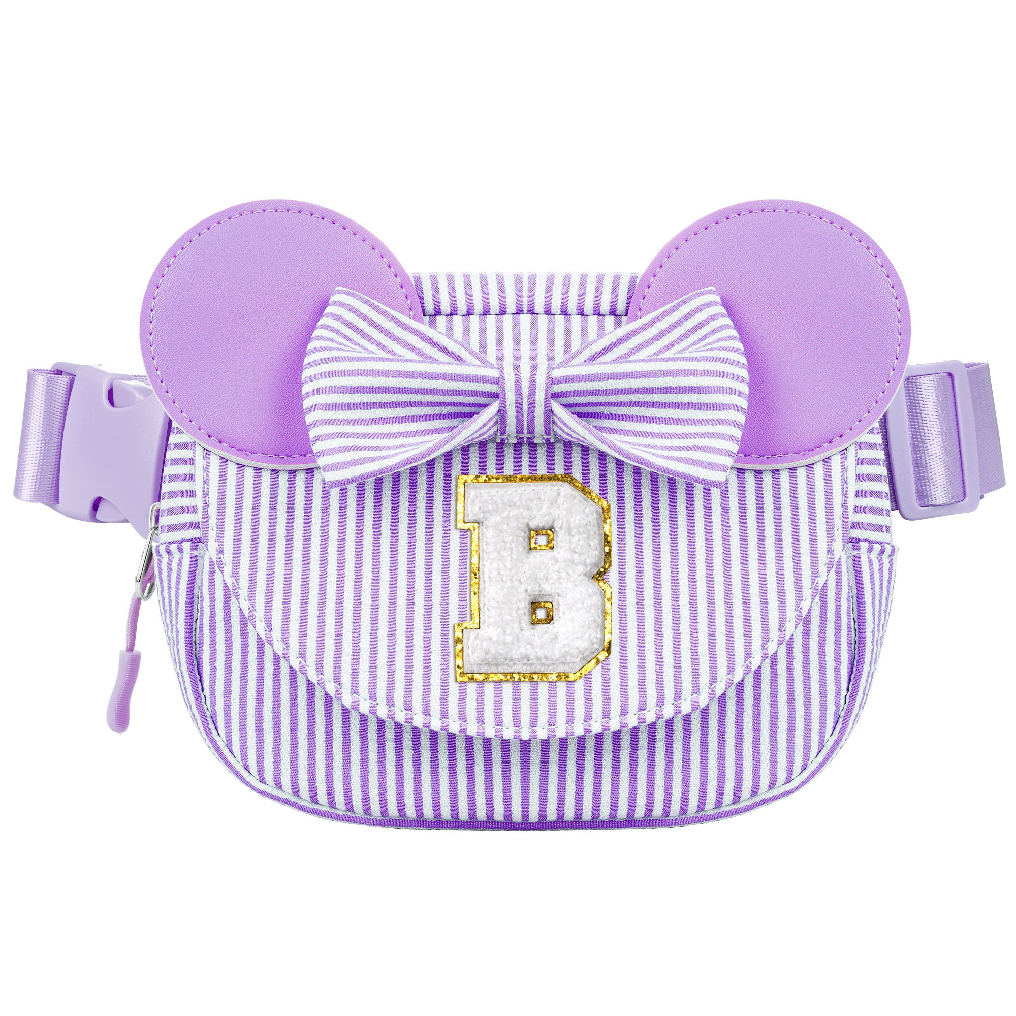 YOOLIFE Easter Basket Stuffers for Kids Girl Birthday Gift - Birthday Gifts for 4 5 6 7 8 Year Old Girls, Initial Crossbody Bag Letter Belt Bag Pink Fanny Pack Sling Bags Purse for Girl Kids, Pink A