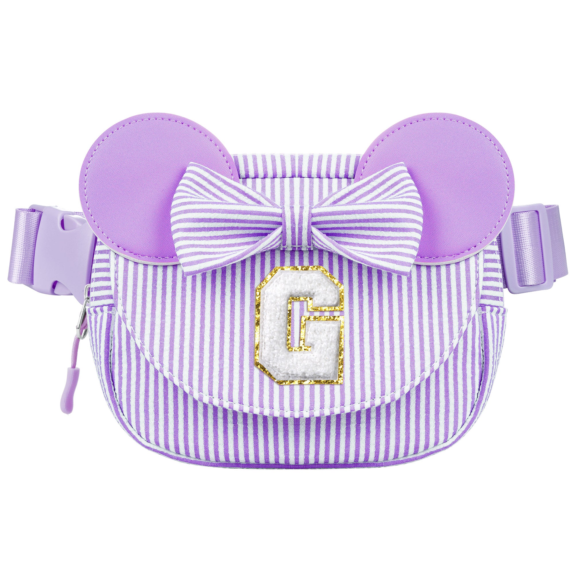 YOOLIFE Easter Basket Stuffers for Kids Girl Birthday Gift - Birthday Gifts for 4 5 6 7 8 Year Old Girls, Initial Crossbody Bag Letter Belt Bag Pink Fanny Pack Sling Bags Purse for Girl Kids, Pink A