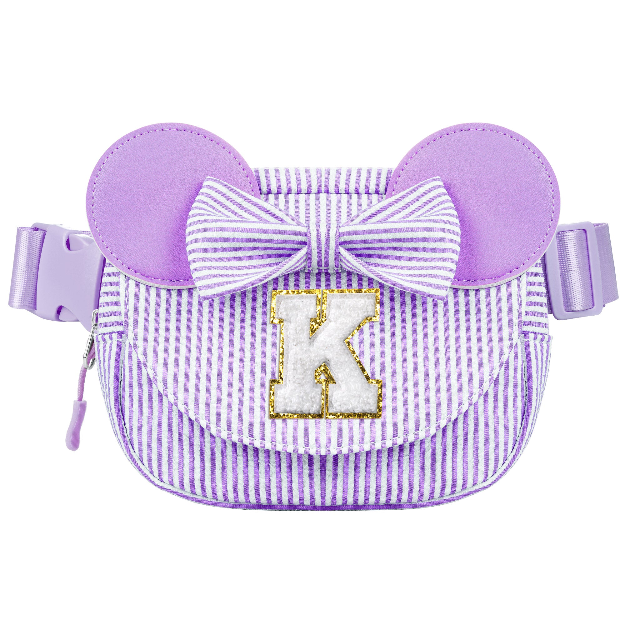 YOOLIFE Easter Basket Stuffers for Kids Girl Birthday Gift - Birthday Gifts for 4 5 6 7 8 Year Old Girls, Initial Crossbody Bag Letter Belt Bag Pink Fanny Pack Sling Bags Purse for Girl Kids, Pink A